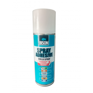 Bison Spray Adhesive – Adeziv Spray Permanent & Temporar pentru Hârtie, Lemn, Textil, Polistiren